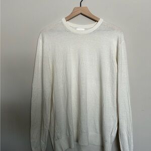 Club Monaco White Silk Sweater